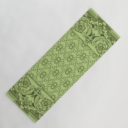 Bandana Inspired Pattern | Green  Yoga Mat