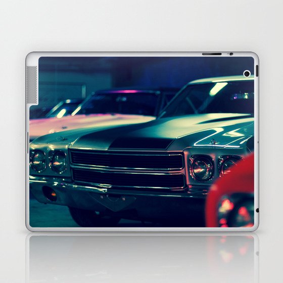 Vintage Chevelle SS American Classic Muscle car automobile transporation color photograph / photography poster posters Laptop & iPad Skin