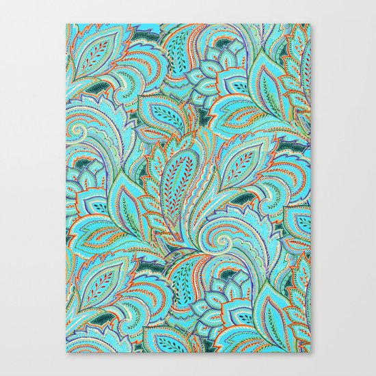 paisley, paisley Canvas Print
