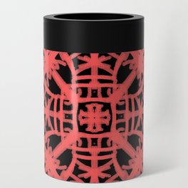 Hot Coral Crochet  Can Cooler