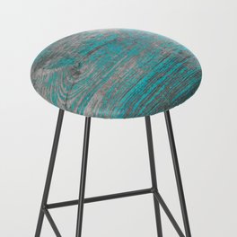 Faded Painted Wood 2 Bar Stool