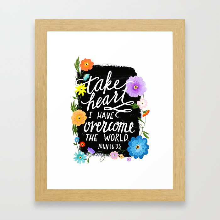 Take Heart Framed Art Print