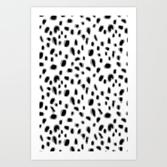 Spots Blouse Pink Belt Art Print