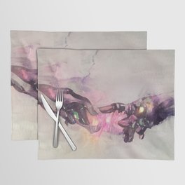 Colourful Abstract Creation of Adam AI Art Michelangelo Placemat