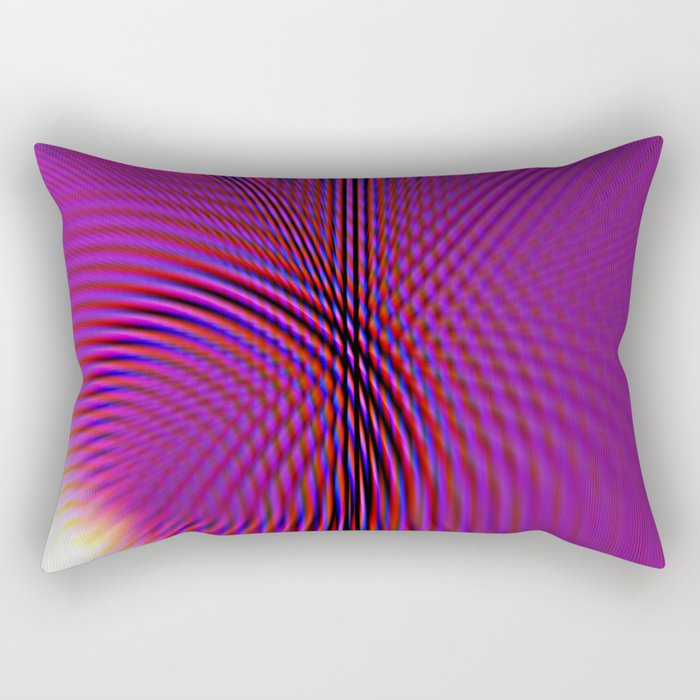 Pink Wave Rectangular Pillow