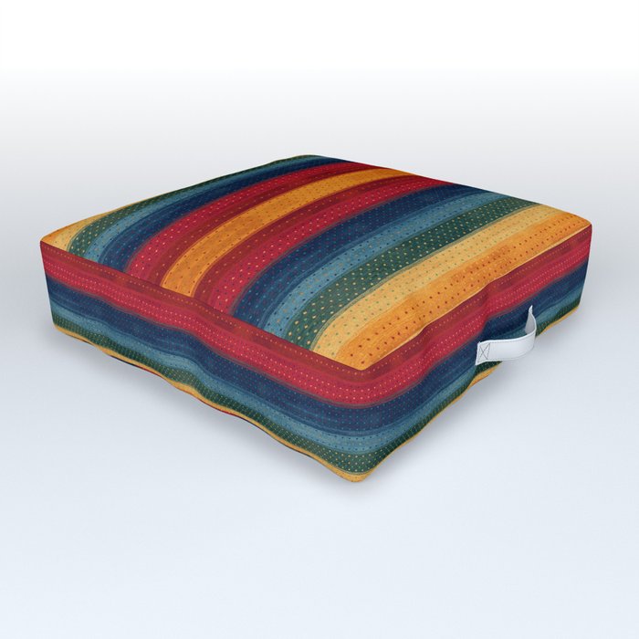 N285 - Multi-colors Oriental Bohemian Moroccan Fabric Style Outdoor Floor Cushion