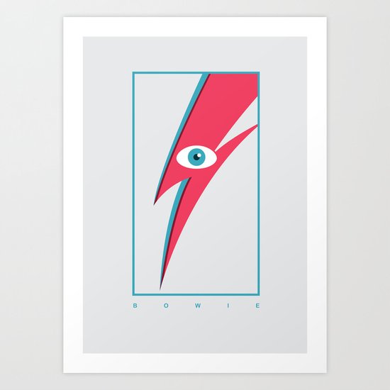 Bowie's Eye Art Print
