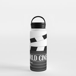 World Cinema Movie Clapperboard Water Bottle