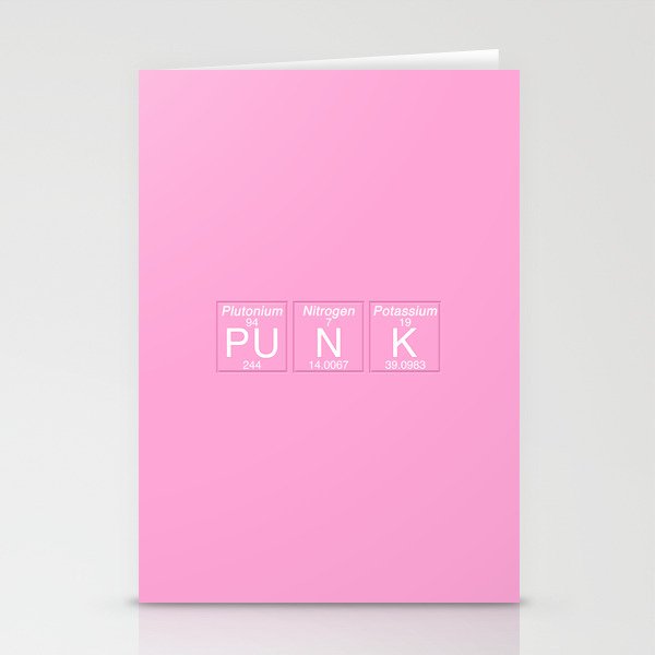 Periodic Punk Stationery Cards