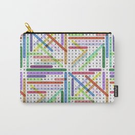 Vintage Word Search Carry-All Pouch