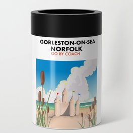 Gorleston-on-Sea Norfolk beach poster. Can Cooler