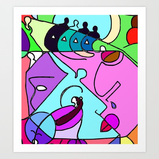 Color Spot Art Print
