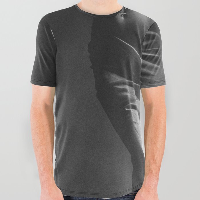 Figurative female form portrait black and white photograph / photography All Over Graphic Tee