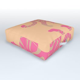 Pink Perspective Tigers Outdoor Floor Cushion