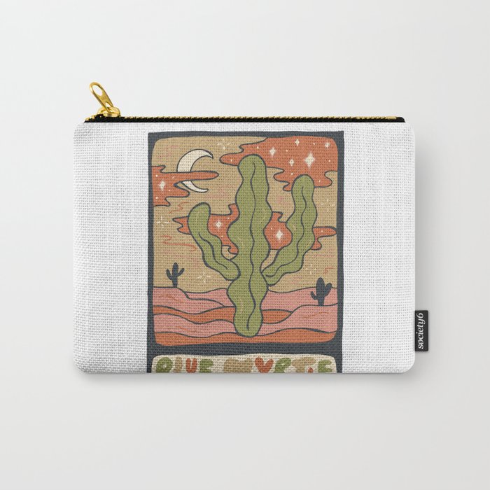 Cactus Tarot Cards- Blue Myrtle Carry-All Pouch