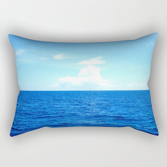 Serene Blue Water Rectangular Pillow