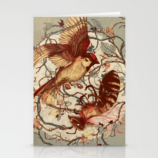 Honey & Sorrow (grey) Stationery Cards