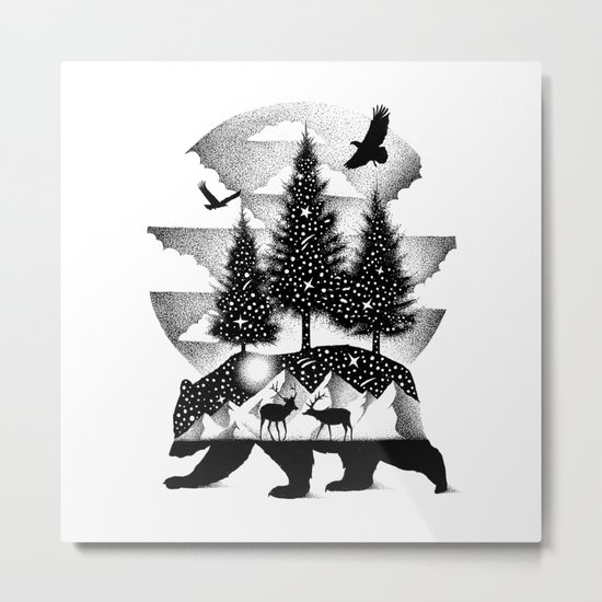 A NIGHT IN ALASKA Metal Print