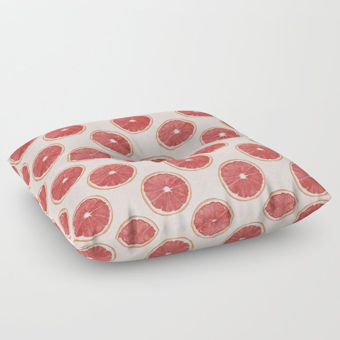 Grapefruit- Half Drop Pattern Floor Pillow