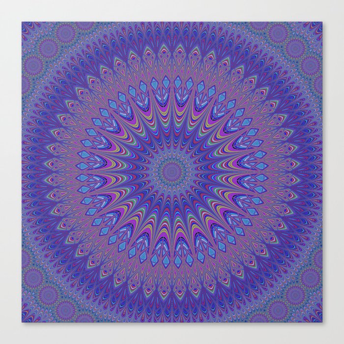 Purple mandala Canvas Print