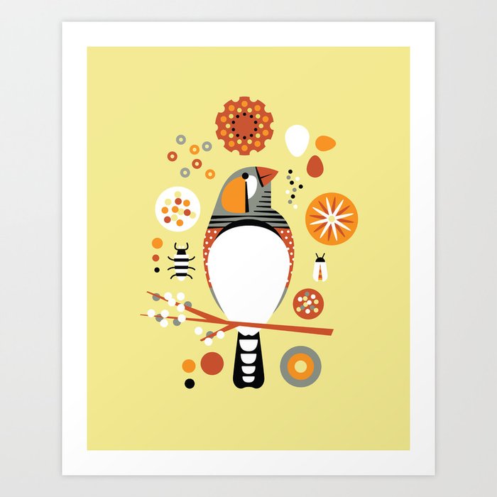 Zebra Finch Art Print