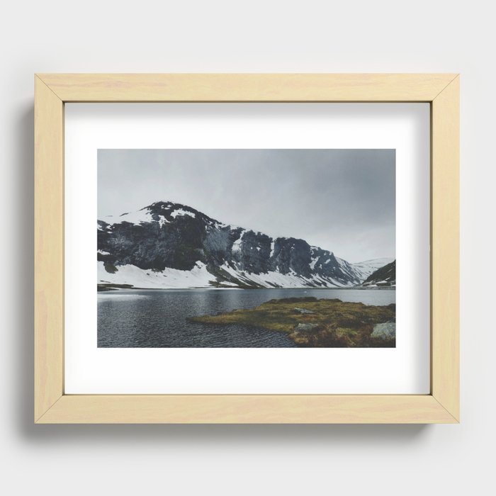 Trollstigen entrance, Norway Recessed Framed Print