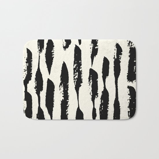 Tribal Paint Stripes Bath Mat