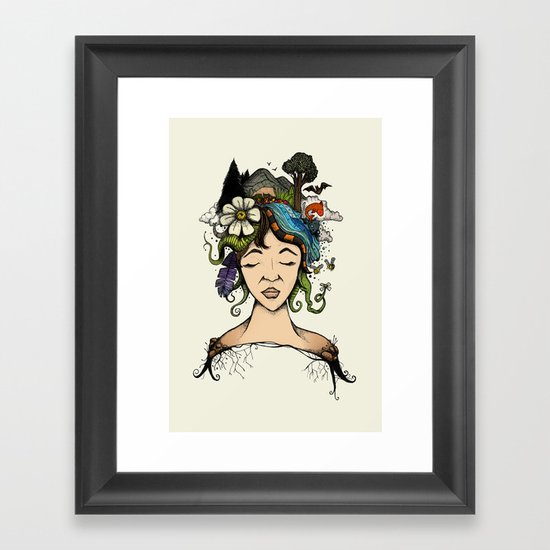 Mother nature Framed Art Print