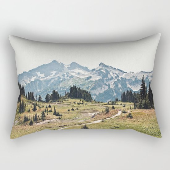 Mountain Trail Rectangular Pillow
