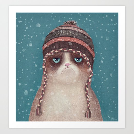 Under snow Art Print