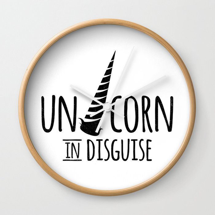 Unicorn in Disguise - Standard Wall Clock