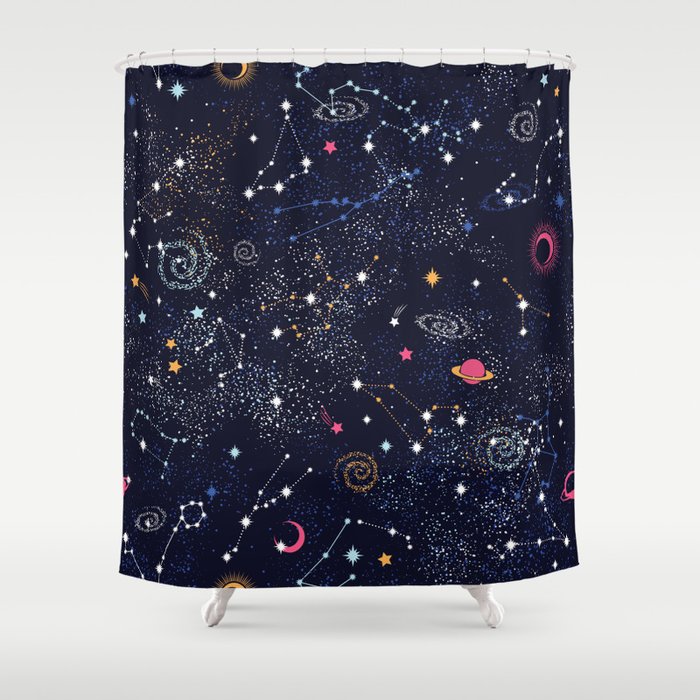 Space Galaxy Shower Curtain