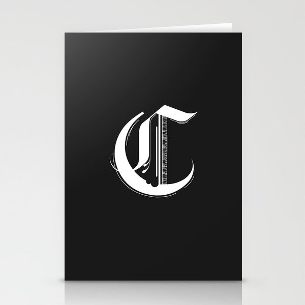 Letter C Stationery Cards