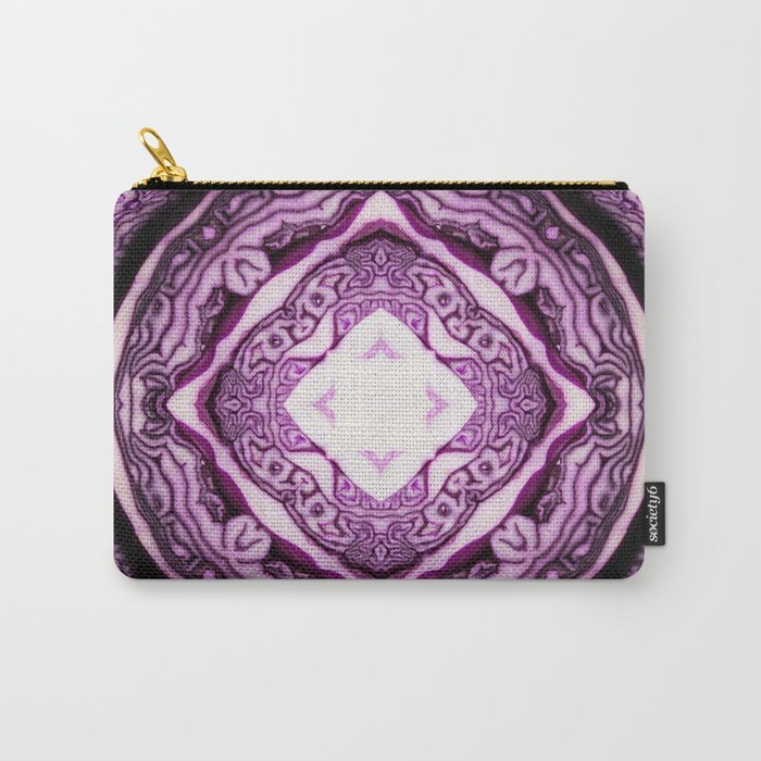 VeggieMandala Red Cabbage 3 Carry-All Pouch