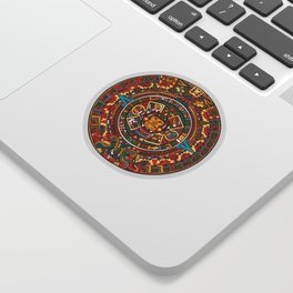 Aztec Mythology Calendar Sticker