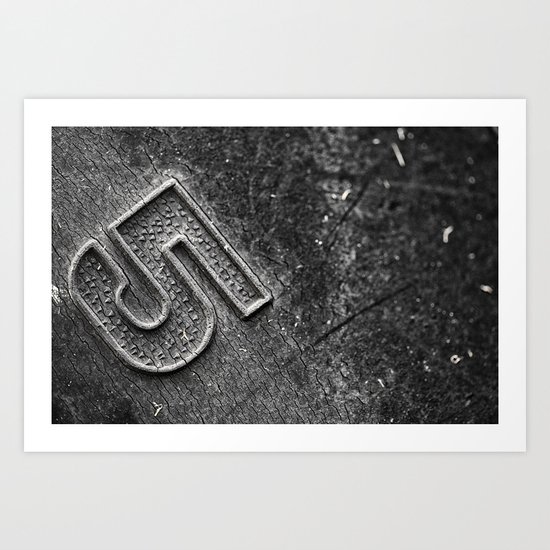 Number 5 Art Print