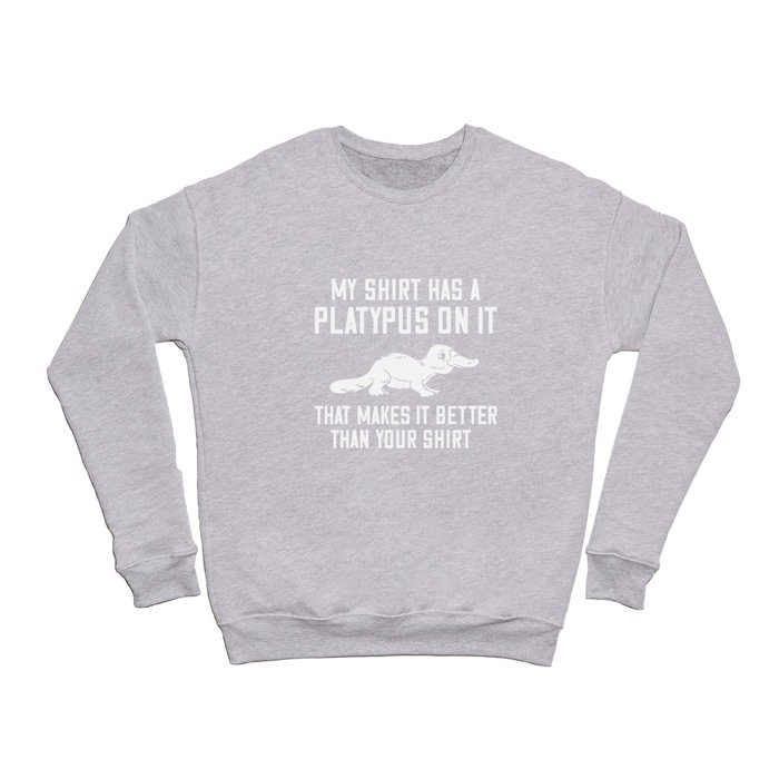 Platypus Animal Gift Egg Australia Crewneck Sweatshirt