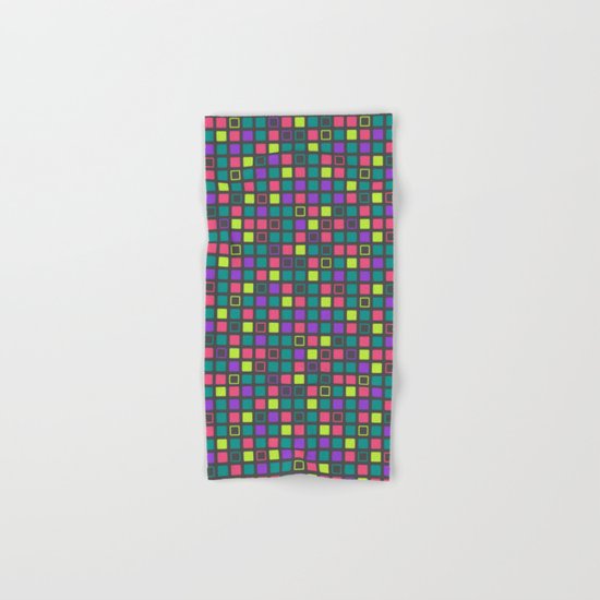 Night On The Town Square Pattern Hand & Bath Towel