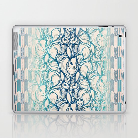 Rabbit Run Navy Laptop & iPad Skin