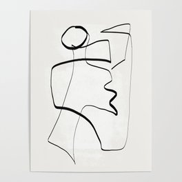 Abstract line art 6 Poster