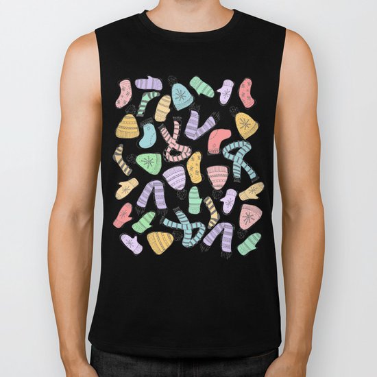 Winter pattern Biker Tank