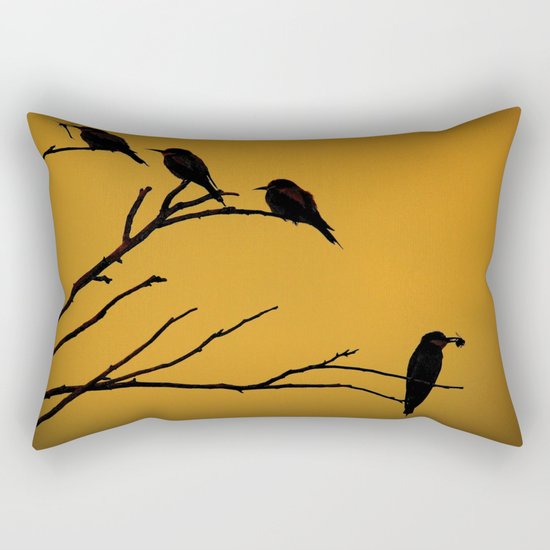 European Bee-Eater Birds Rectangular Pillow
