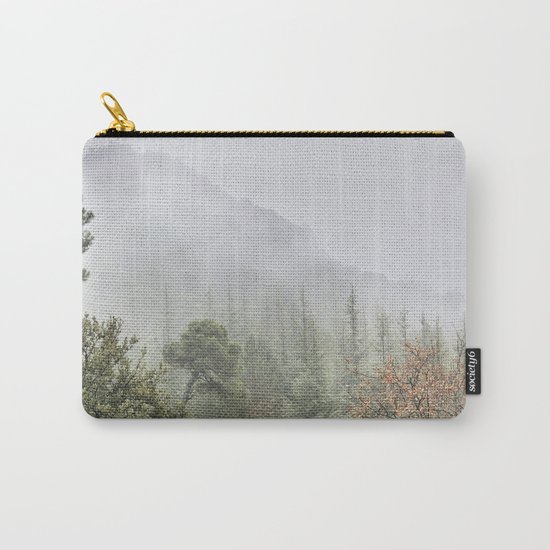 Into the deep forest. Foggy morning Carry-All Pouch