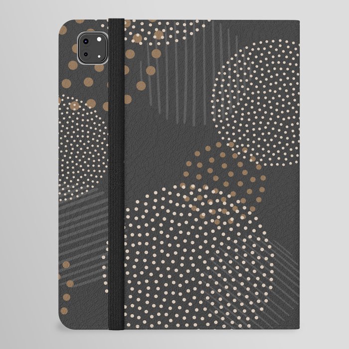Luxury Golden colors Aesthetic Design iPad Folio Case