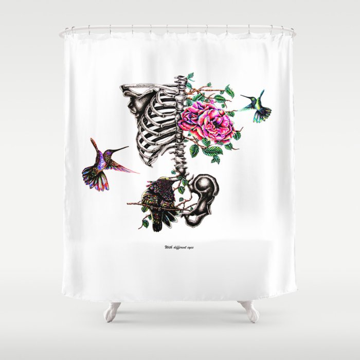 With  different eyes Shower Curtain