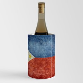 Philippines Grungy flag Wine Chiller