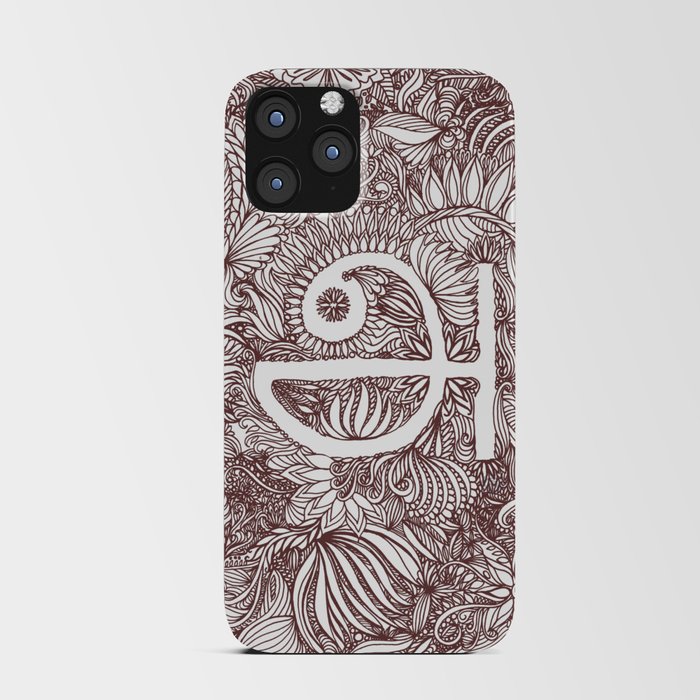 A - Tamil - Brown iPhone Card Case