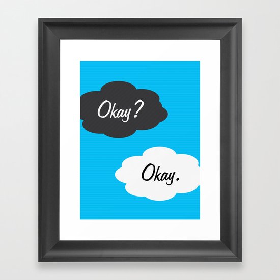 Okay Framed Art Print