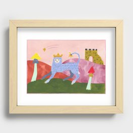 The Rightful King of the Ruins (Leo) Recessed Framed Print