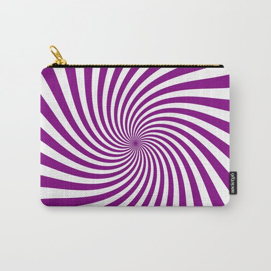 Swirl (Purple/White) Carry-All Pouch